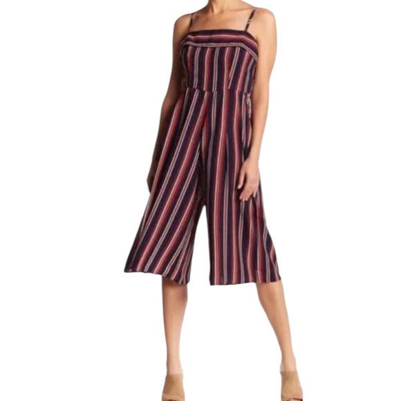 Socialite Wide Leg Trouser Capri Jumpsuit  Sz S - Picture 1 of 7